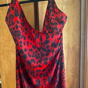 Red Leopard Dress - Akira - New